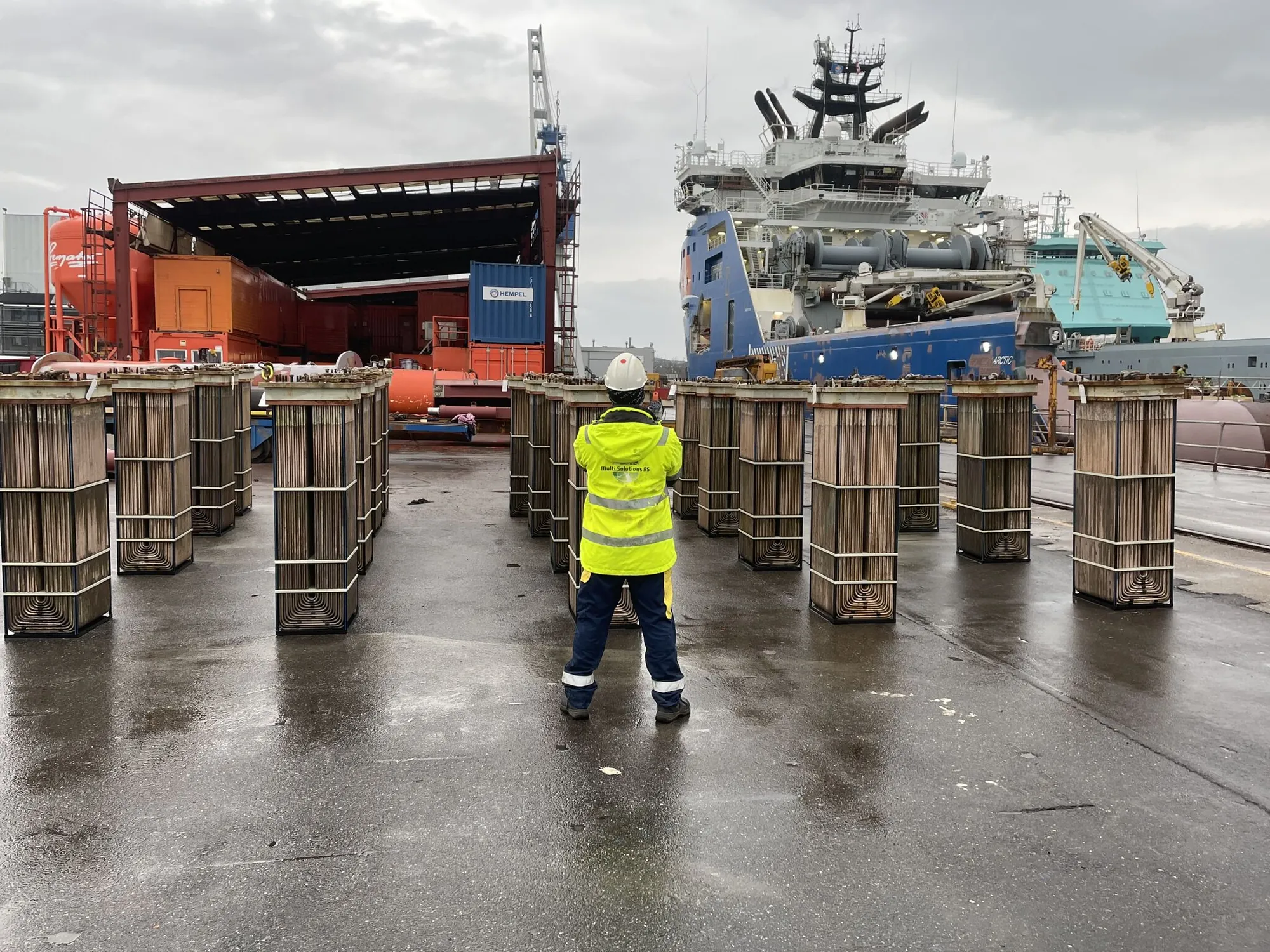 Multi Solutions crew at a yard
